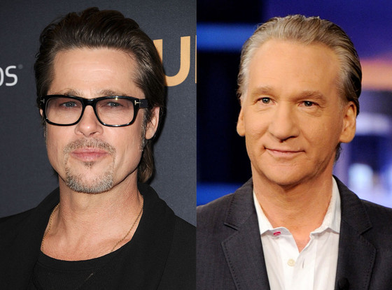 Brad Pitt, Bill Maher Brad Pitt, Bill Maher
